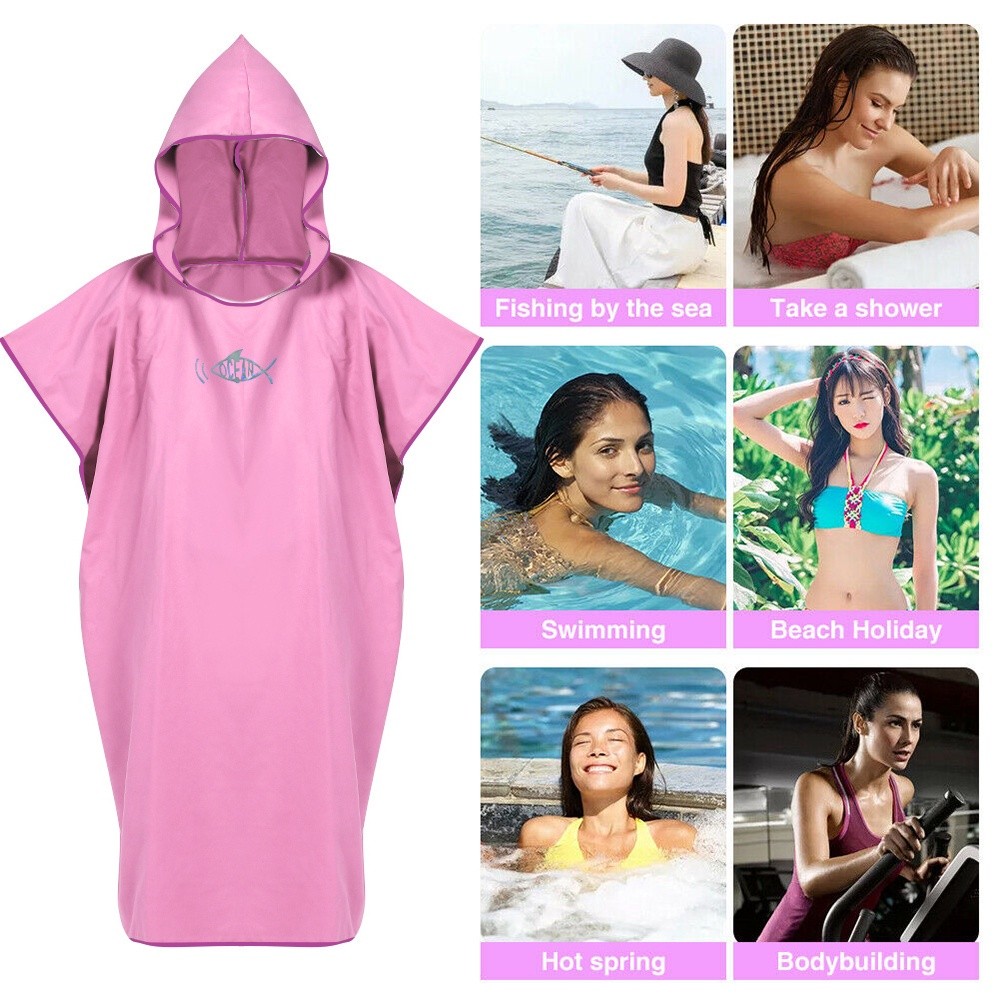 Premium Have WATTLE Microfiber Beach Changing Towel Quick-Dry Robe Surf Poncho Swimming Bathing Surfing Summer Dress ... - Image 3