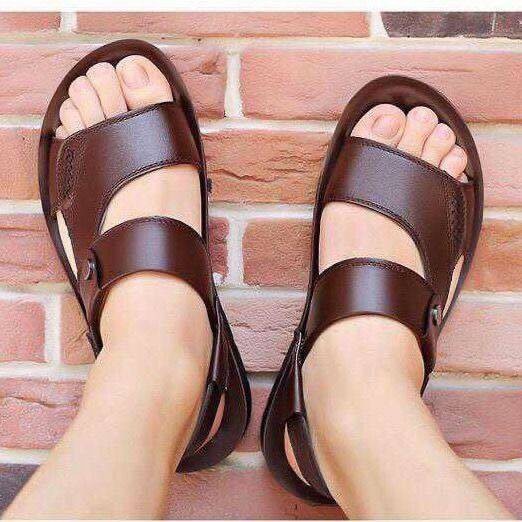 Active Running <INT>.Ready Stock selipar lelaki sandal New Beach Shoes Summer Soft Gym Breathable - Image 3