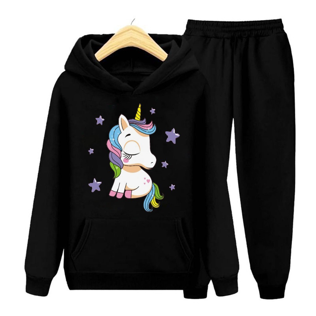 Have Must Sweater Kids Suit Hoodie UNICORN DREAM/Pony 02/one set/Sweater+Pants Essential Reliable - Image 2