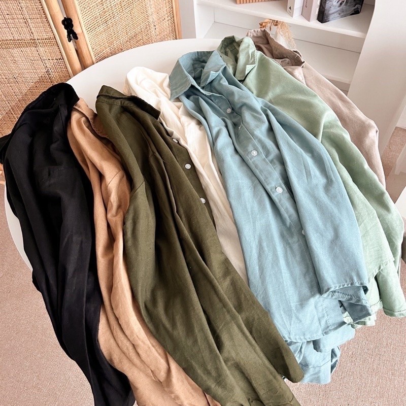 Reliable Purpose Olivia Shirt Women's Linen Oversize Oversized Multi Essential - Image 3