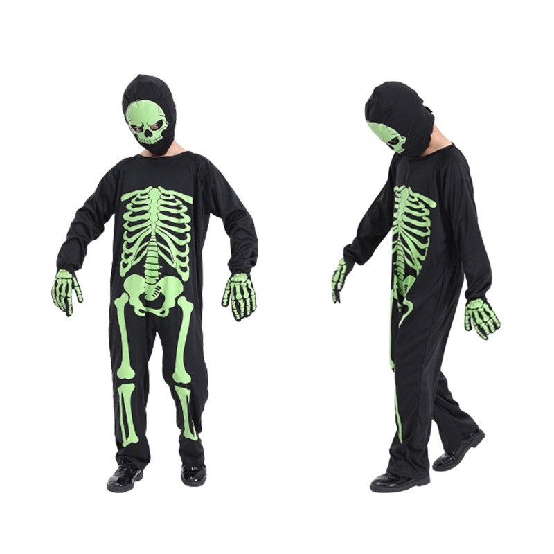 Reliable Have Toddler Kids Pajamas Boys Glow Dark Skeleton Jumpsuit Halloween Onesie Costume - Image 5