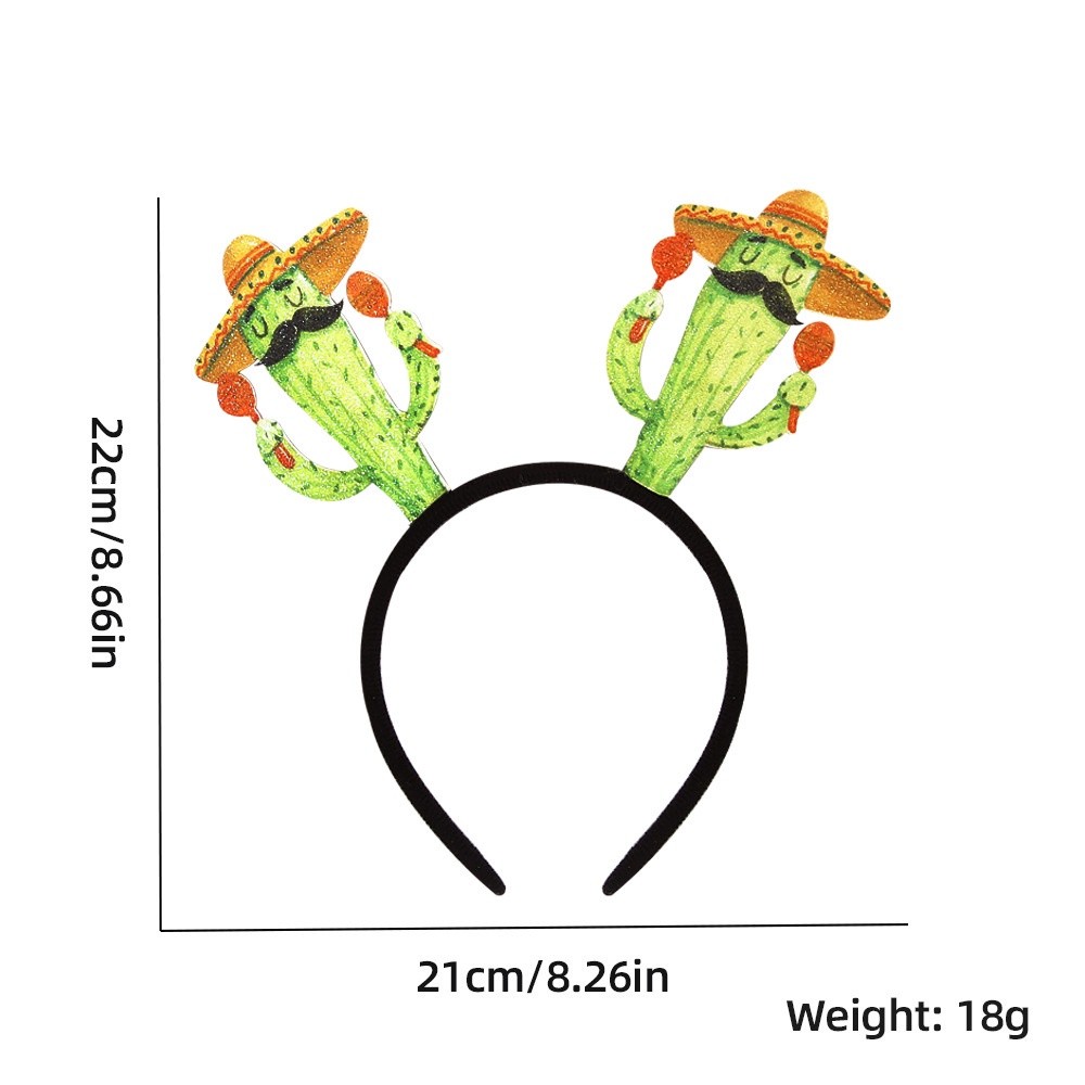 Quality Purpose New Style Summer Theme Decoration Headband Hawaii Beach Party Dress Up Props Pine Flamingo Forest Multi - Image 2