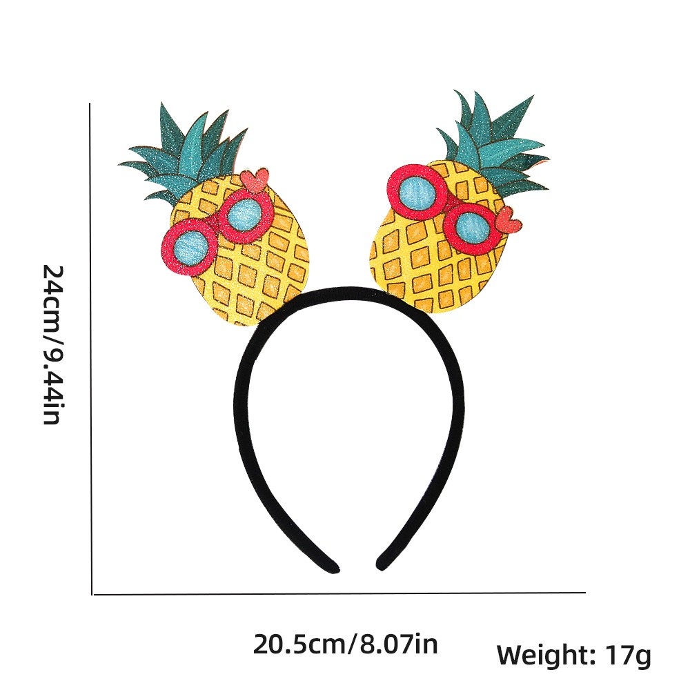 Quality Purpose New Style Summer Theme Decoration Headband Hawaii Beach Party Dress Up Props Pine Flamingo Forest Multi - Image 5