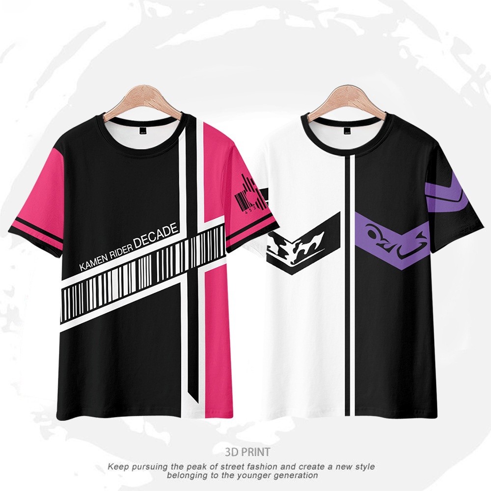 Quality Purpose Kamen Rider Merchandise Short-Sleeved T-Shirt DECADE Zio Impression Bottoming Shirt Anime Clothes Ess... - Image 5