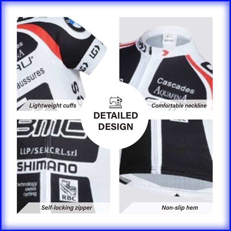 Reliable Must 【】BMC road bike cycling jersey Baju Team Basikal short sleeve Jersey/Pants Men Voucher - Image 5