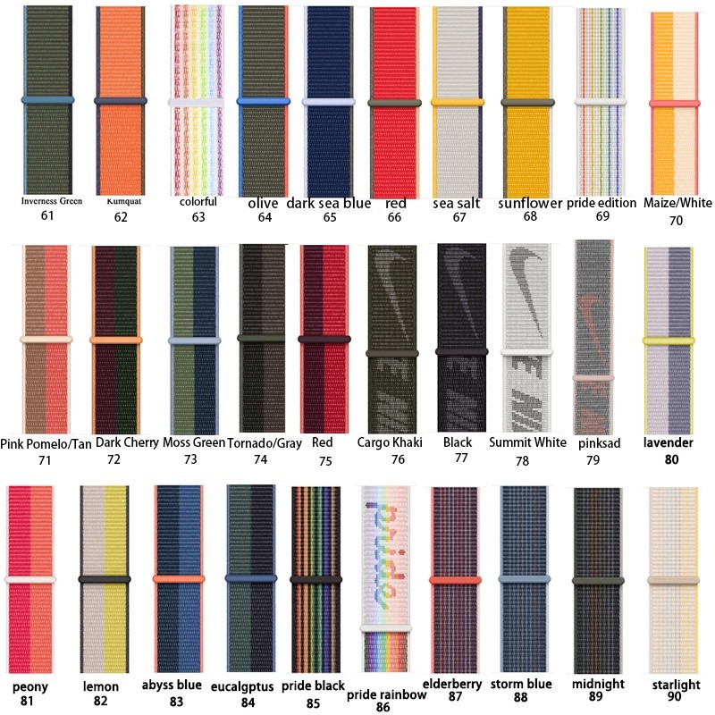 Daily Outdoor Nylon Loop Strap iwatch Ultra 49mm watch Series 8 7 6 5 SE 4 3 2 1 38mm 40mm 42mm 44mm 41mm 45mm Smart ... - Image 5