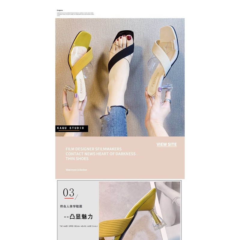 Active Comfort ShoesKing Transparent cross high heels Training Fitness - Image 4