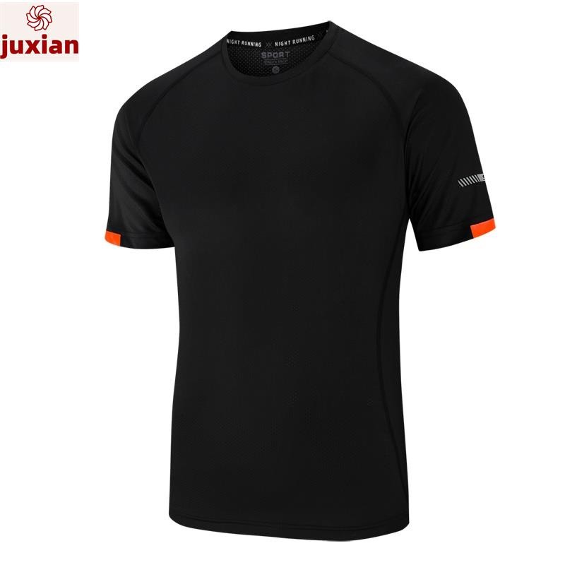 Purpose Premium Sport Quick Dry T-shirt Men Microfiber Round Neck Short Sleeve Ice Silk Elasticity Running Tshirt Tra... - Image 2