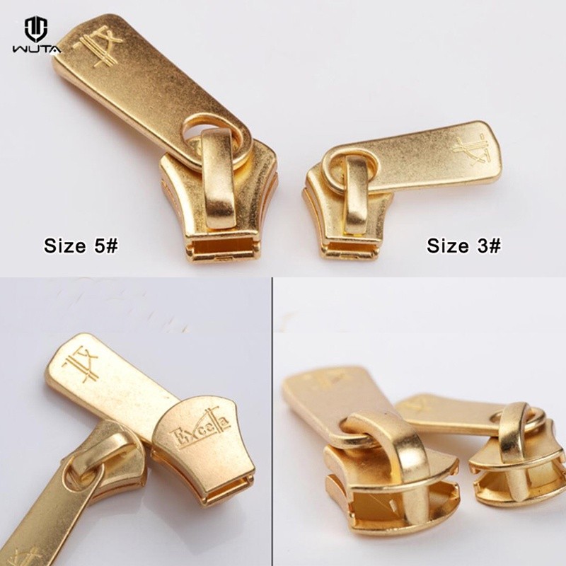 Versatile Have WUTA 5pcs Quality 3#/5# Excella Zipper Slider Pulls YKK Gold Metal Pull Made Japan / Hongkon Essential - Image 5