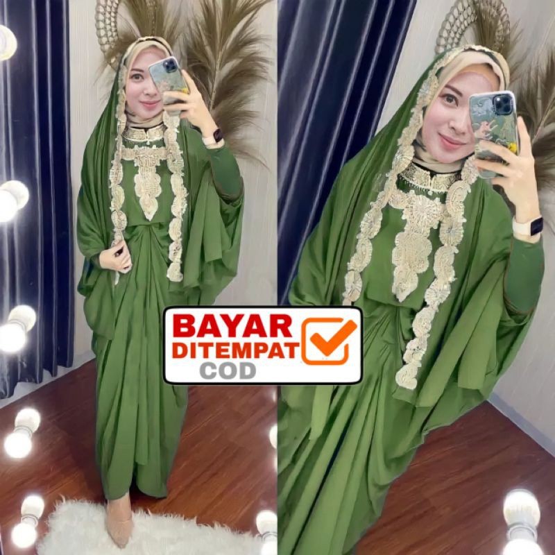 Durable Purpose Kaftan Sequin Women Fitriana Lace Eid Invitation Premium Jumbo Celebration - Image 4