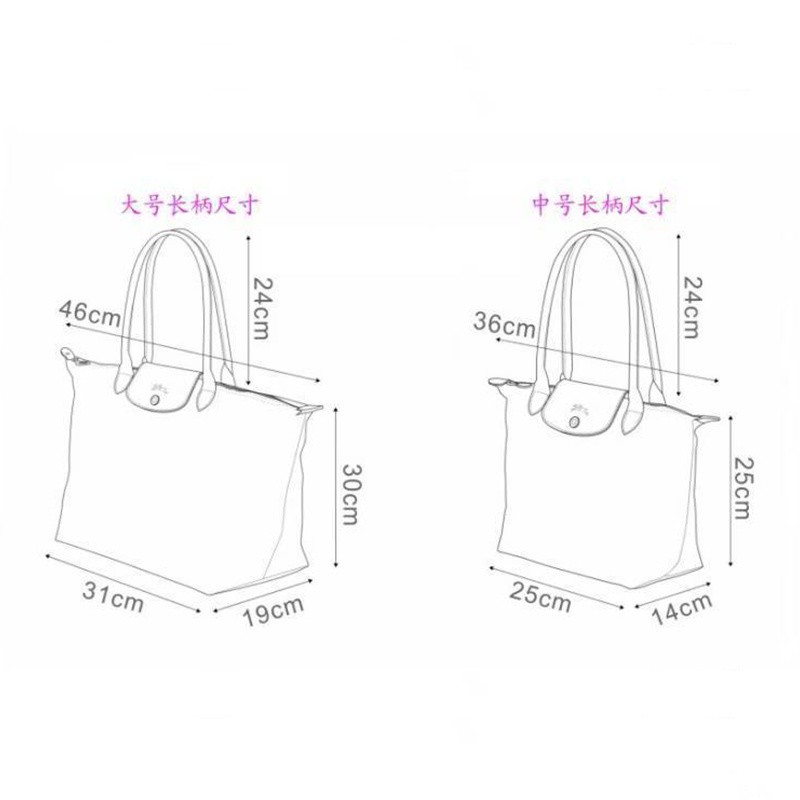Accessory Casual French War horse leather women's bag long handle single shoulder handbag waterproof nylon travel dum... - Image 4