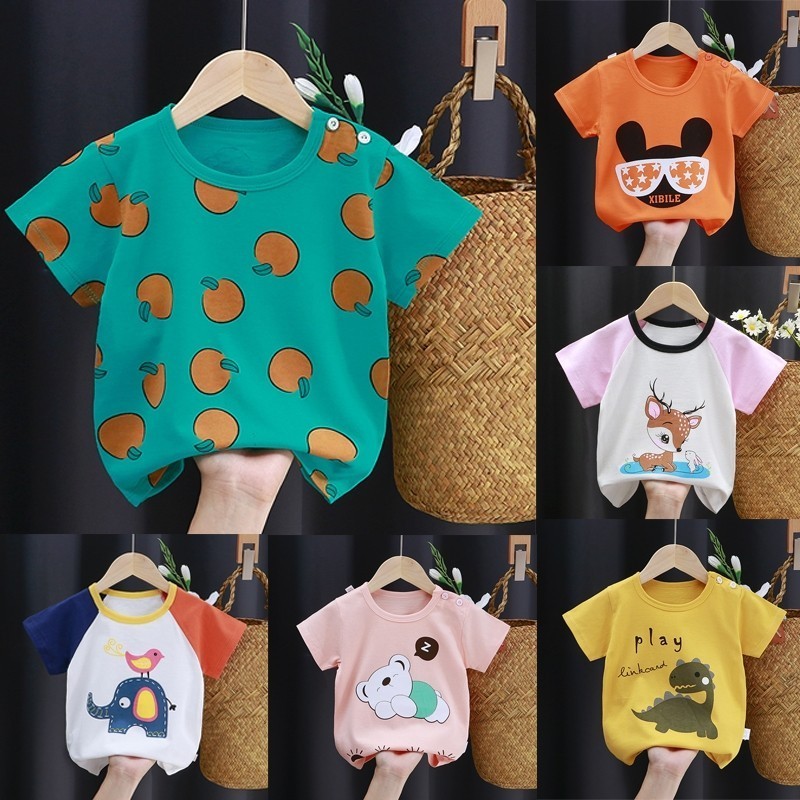 Kids Clothing Baby boy & Girl Baju budak lelaki baju tshirt short sleeve seluar cartoon shorts Y01
