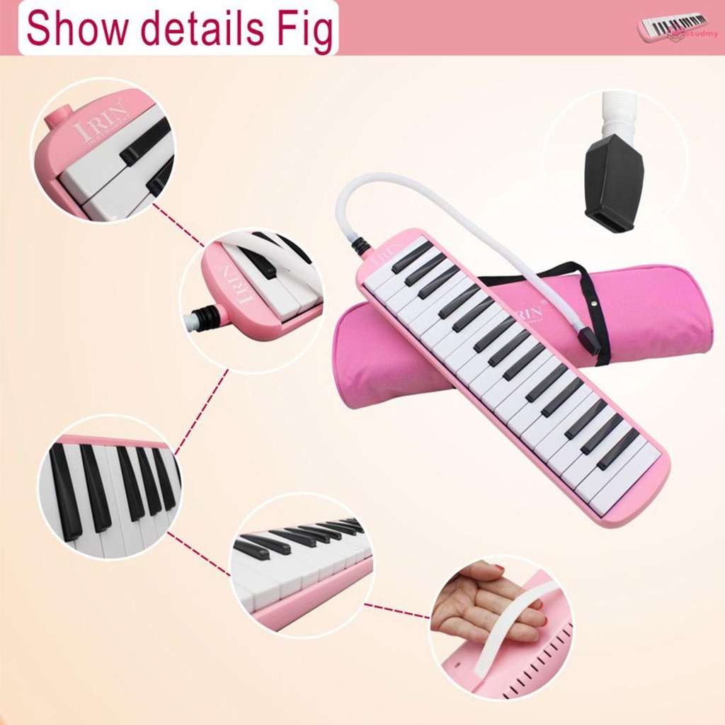 ✨Local✨IRIN 32 Piano Keys Melodica Musical Education Instrument for Beginner Kids Children Gift with Carrying Bag