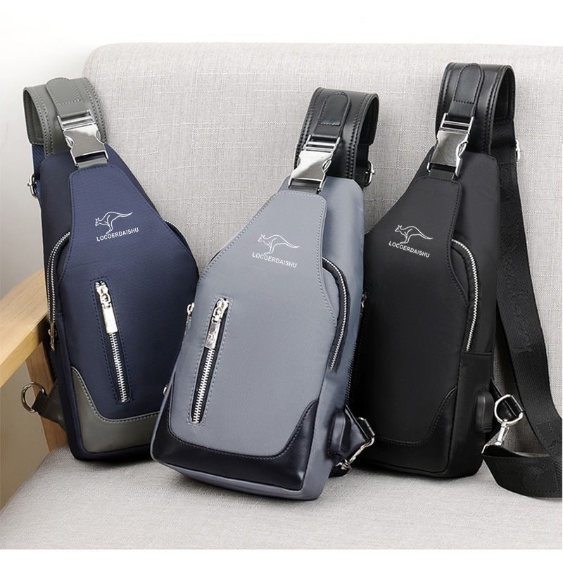 Portable Daily Official New Men Crossbody Bag Waterproof Chest Bags Short Trip Sling Male Pouch Pack Outdoor Chic - Image 4