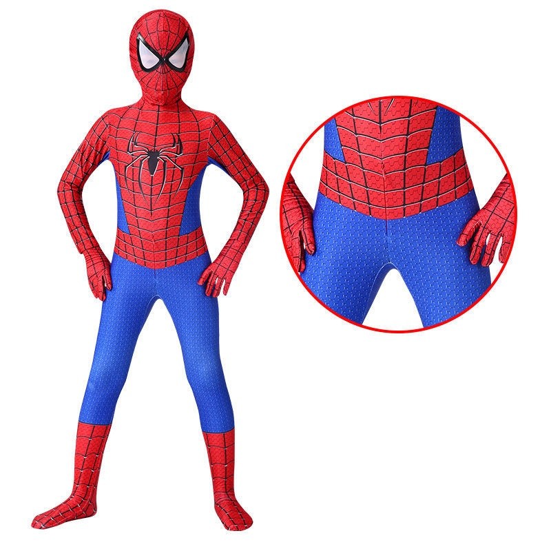 Quality Versatile SUGE Spiderman costume Halloween baju cina budak lelaki Christmas Cosplay Captain America Bodysuit ... - Image 3
