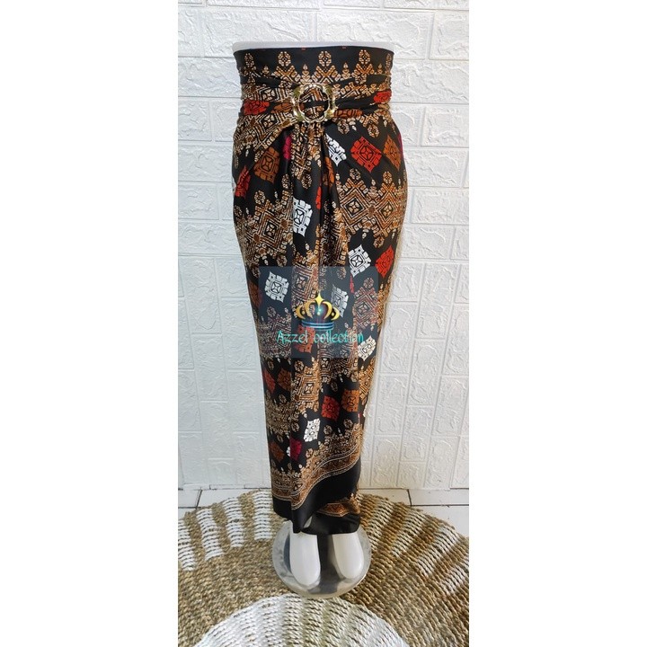 Reliable Versatile Premium batik Wrapped Skirt Drawstring Under KEBAYA - Image 5