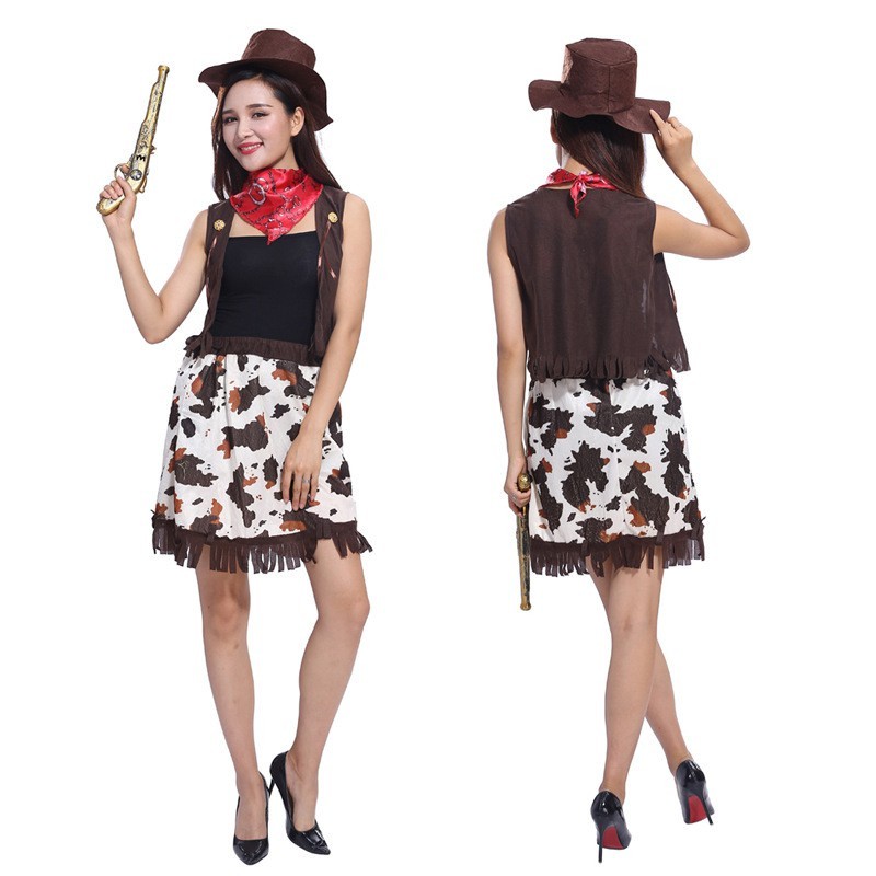 Must Have Kids Cowboy Costume Outfit Boys Girls Adult Men Women West Cowgirl Halloween Performance Cosplay