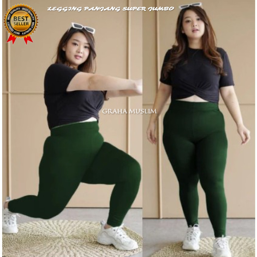Essential Reliable Super JUMBO Long Leggings PREMIUM Spandex Material Size XXL XXXL Polos BB 80KG 120kg Quality - Image 5