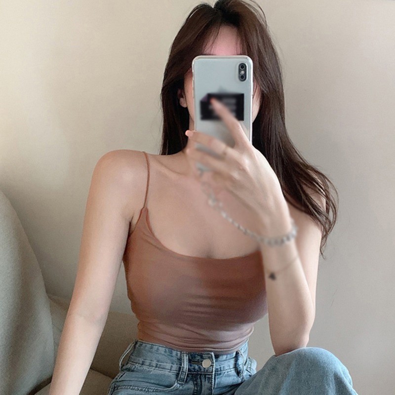 Shirt Travel Women's Sleeveless Tank Top Pullover Spagetti Strap Casual Base - Image 5