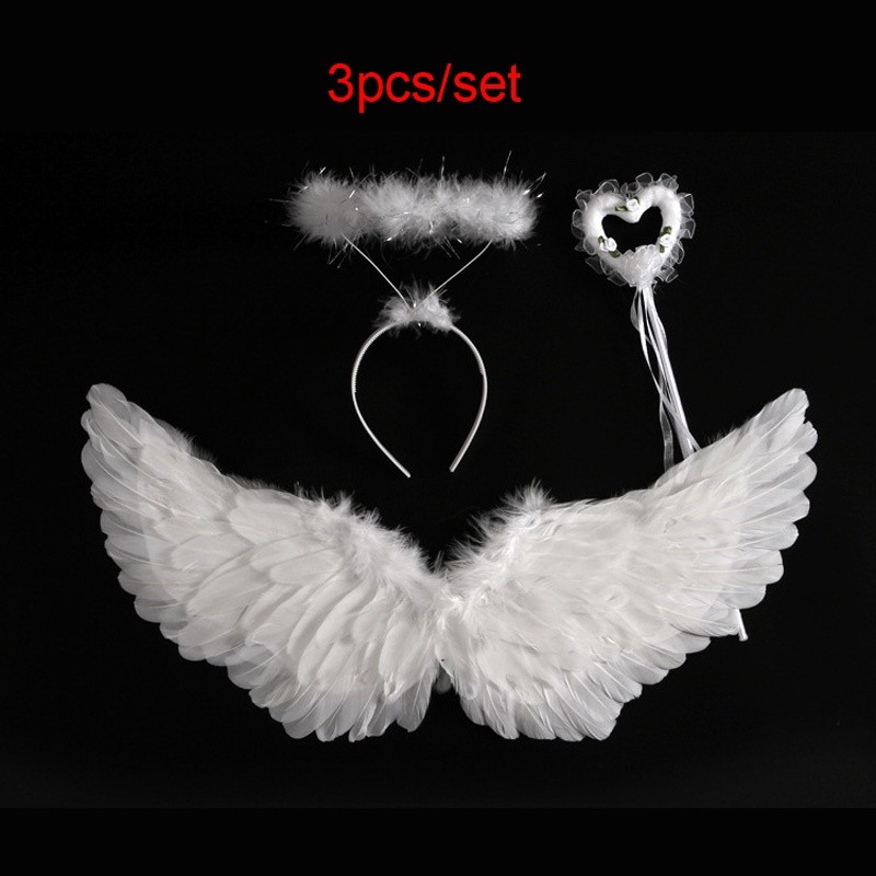 Versatile Must White Angel Wings Costume Baby Girl Fairy Child Toddles Kids Girls Birthday Cosplay Photo Shoot Durabl... - Image 3