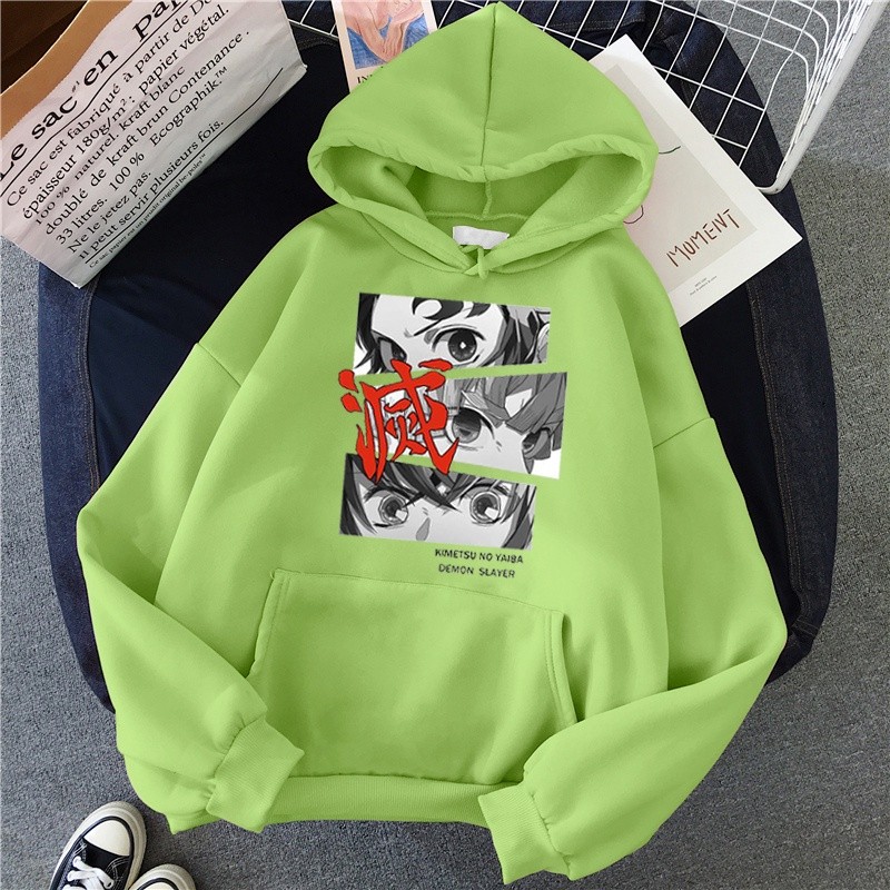 Premium Reliable Anime Demon Slayer Women Men Hoodie Unisex Harajuku Japanese Print Women's Hooded Couple Streetwear ... - Image 4