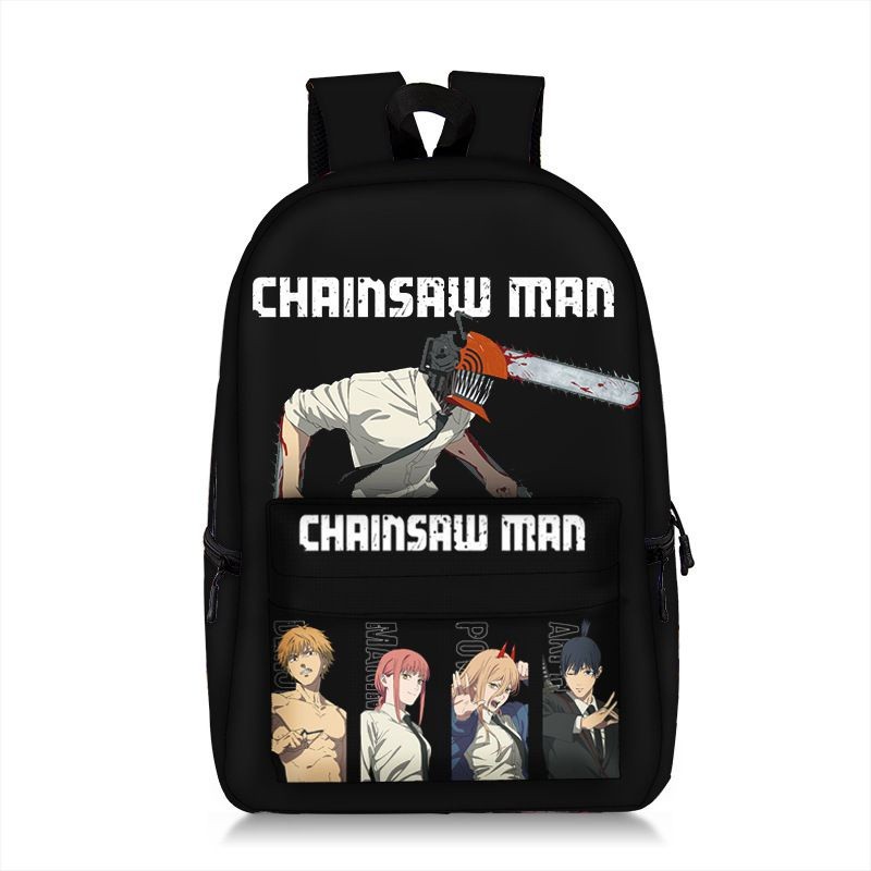 Portable Casual Chainsaw Man Backpack Student Schoolbag Large Capacity Denji Pochita Cartoon Anime Kids Boys Girls Tr... - Image 4