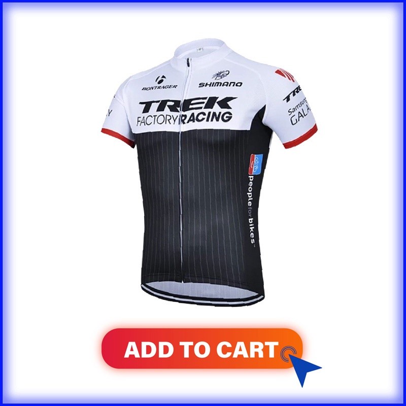 Quality Durable 【】Trek Men's Cycling Set Breathable Short Sleeve Mountain Bike Jersey Road Bicycle Pants Tops Sal... - Image 4