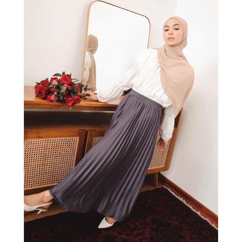 Versatile Must Plisket Skirt / Women's Long Durable Have - Image 2