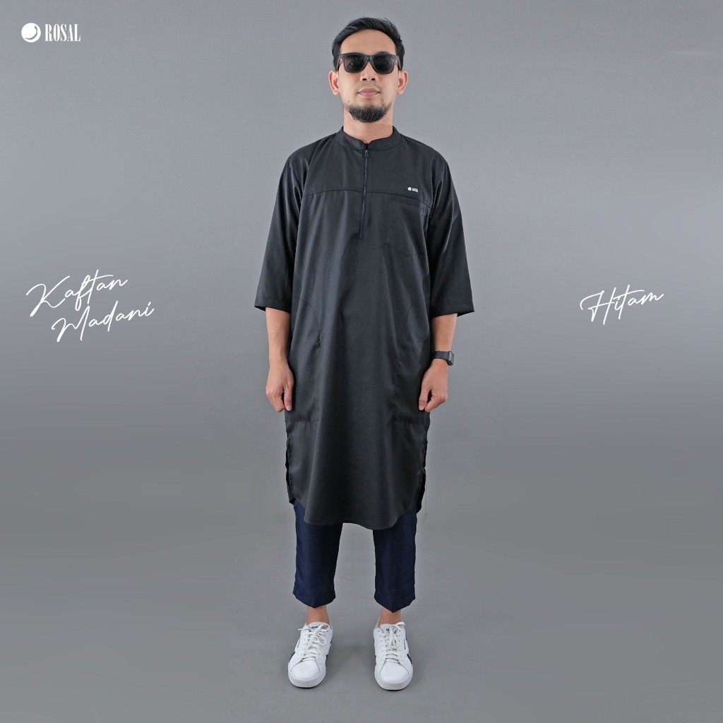 Premium Reliable PRIA Rosal Kaftan Madani Men's Long Pakistani Kurta Muslim Dress Purpose Quality - Image 2