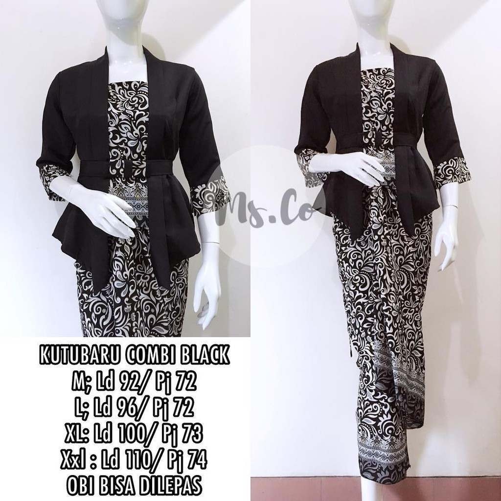 Premium Versatile Modern Kutubaru Javanese Blouse Suit Combi Set Kebaya Graduation Elnira Pink Others | Setelan Must - Image 2