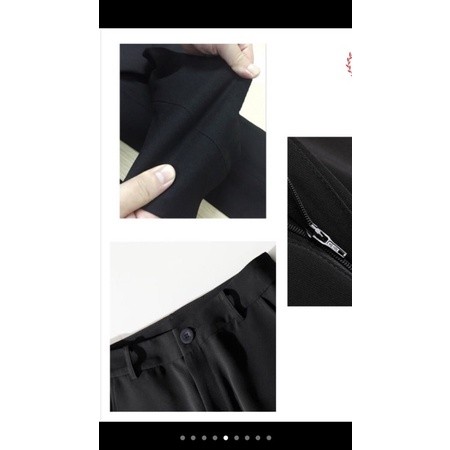 Accessory Casual Women's Trousers _ Office bagyy High Waistband Pants m689 - Image 5