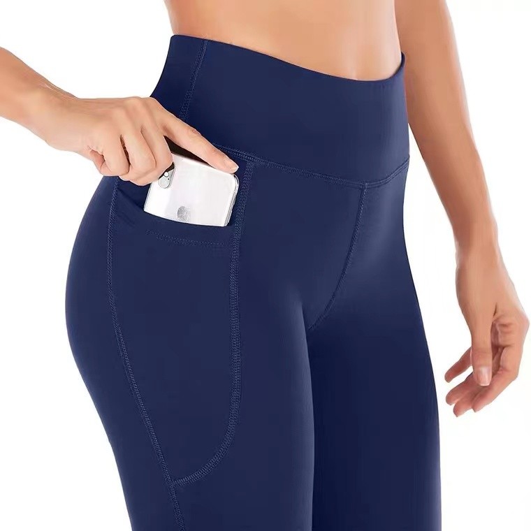 Durable Quality Women's high waist Yoga wide leg pants pocket dance fitness exercise Reliable - Image 5