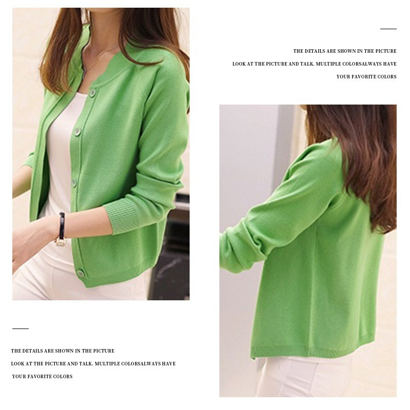 Durable Purpose Women's Sweater Cardigan outerwear knit Tempatan Must Reliable - Image 4