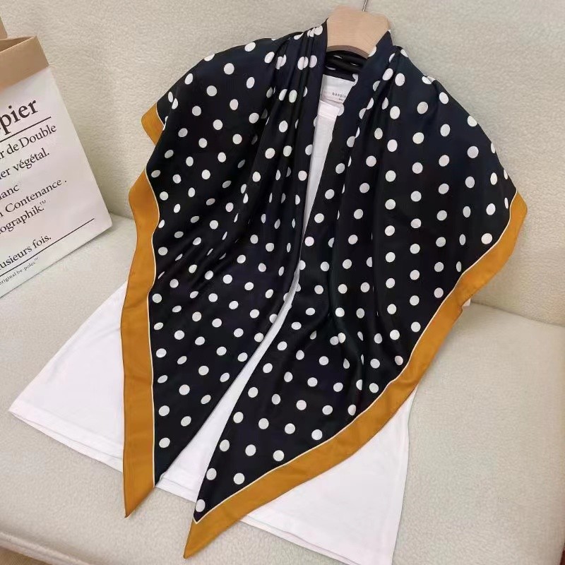 Essential Quality YUNBOBO Fashion Scarf 110x110cm twill Square Printed women Lady Shawl Reliable - Image 4