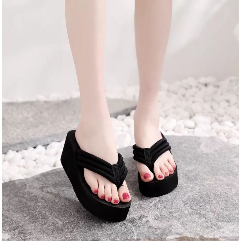 Quality Premium Elegant Beam Wedges Flip Flops | Women Sandals Durable Reliable - Image 2