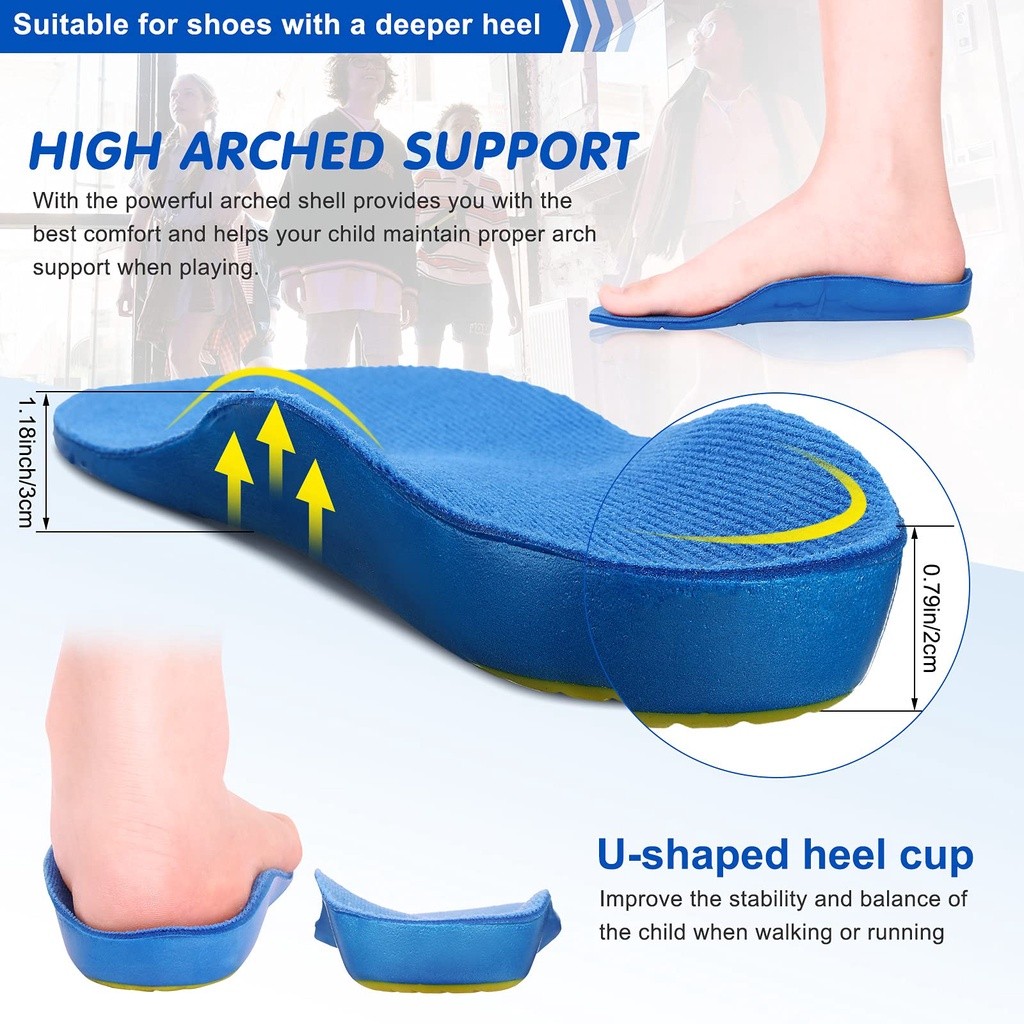 Comfort Walking Kids Children Flat Feet Arch Support Insoles Orthotic Orthopedic Shoe Inserts O/X Leg Valgus Pad - Image 3