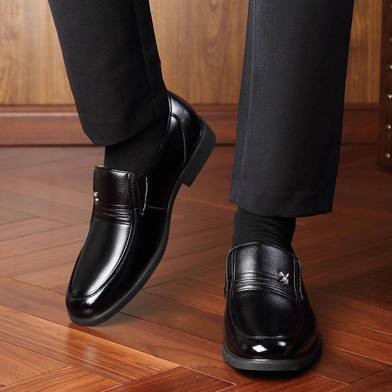 Quality Purpose kasut kulit lelaki kerja Soft Spring Dress Liar Middle-Aged Bottom Versatile Reliable - Image 4