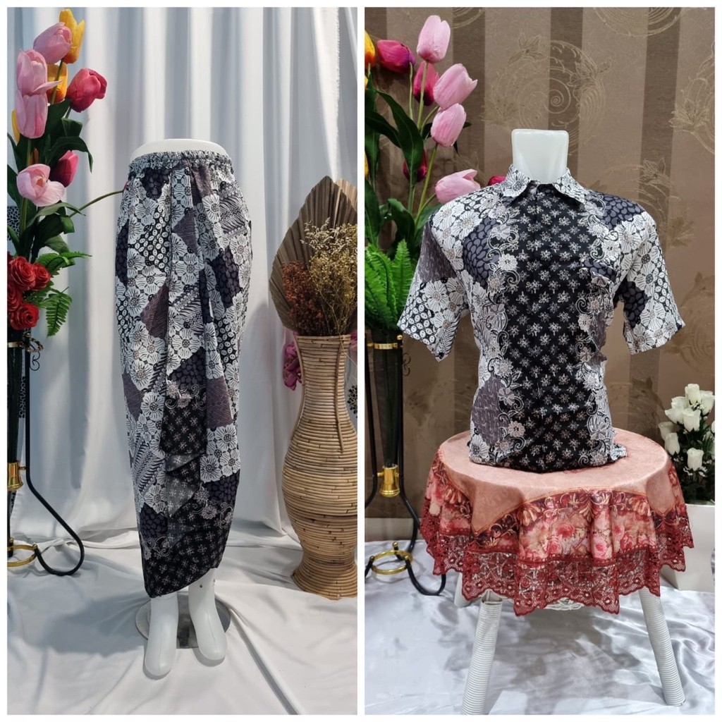Must Versatile KEMEJA Gallery kebaya Couple Short Shirt mix rempel Skirt Latest volume 2 Quality - Image 4