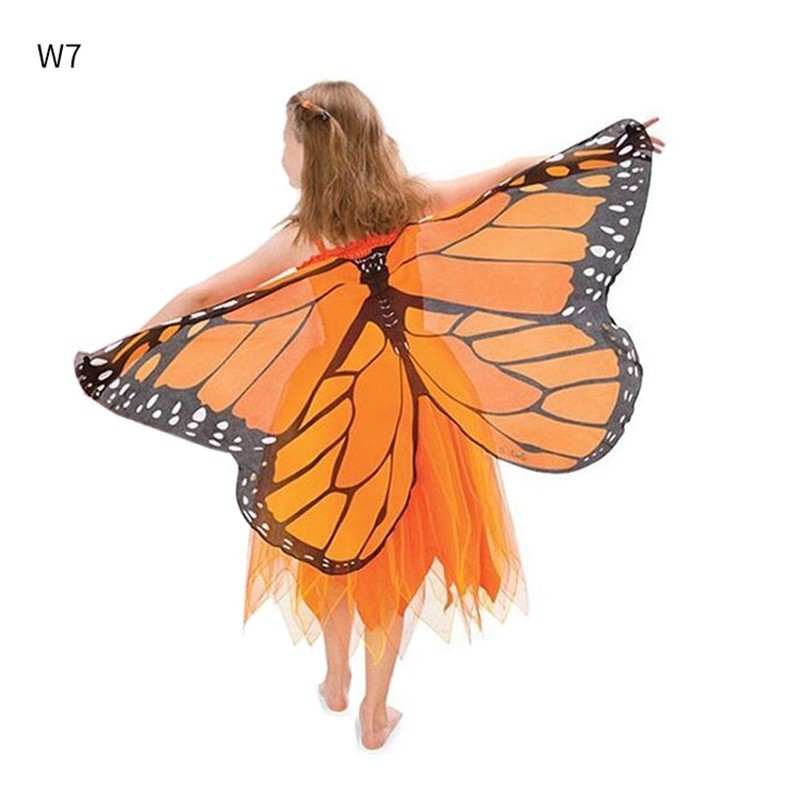 Quality Purpose Butterfly Wings Angel Fairy Wing Party Fancy Cape Kids Cloak Eye Mask Shawl Halloween Cosplay Multi - Image 5