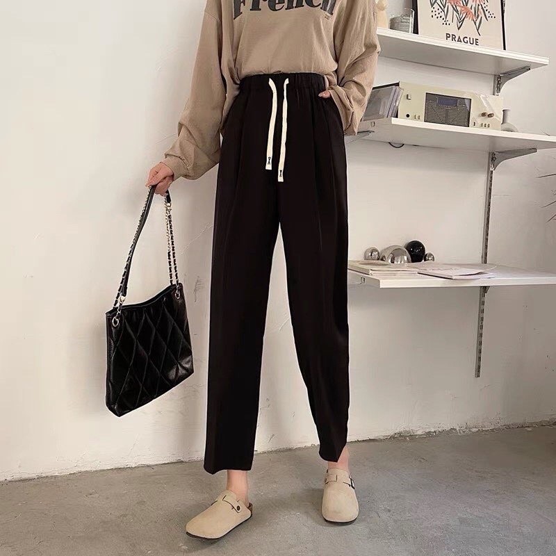 Travel Daily Women's baggy pants elastic waist super hot | 女士宽松裤 松紧腰部超热 - Image 5