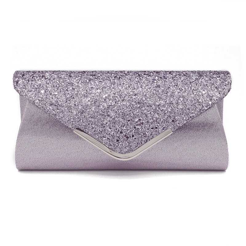 Chic Fashion Dinner Bag Women Sequined Clutch Bags leather Diamond sling beg korean style - Image 2