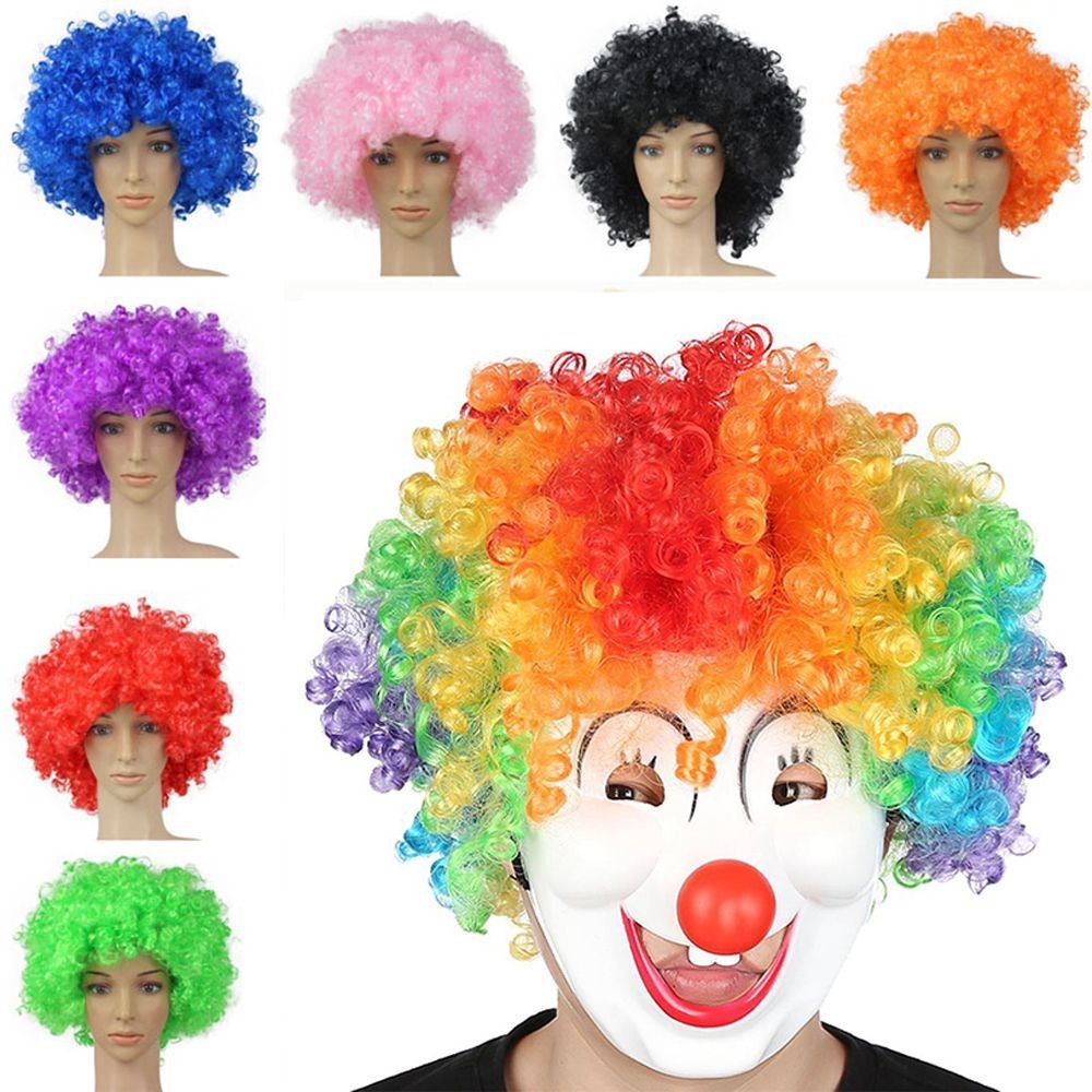 Have Versatile MAOYE Christmas Cosplay Hairs Rainbow Costume Party Synthetic Wigs Fancy Football Fans Adult Kids Afro... - Image 5