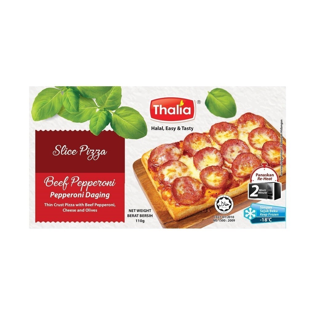 Thalia Pizza Slice Beef Pepperoni 110g
