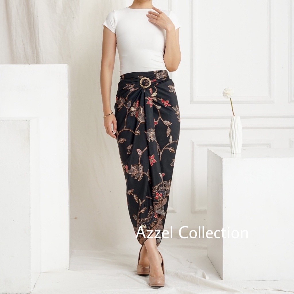 Reliable Versatile Premium batik Wrapped Skirt Drawstring Under KEBAYA - Image 2
