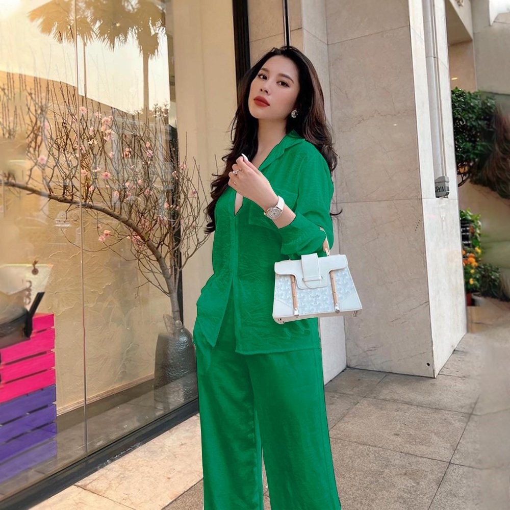 Versatile Multi Set of Viclux soft high quality linen pants women V04 Essential - Image 4