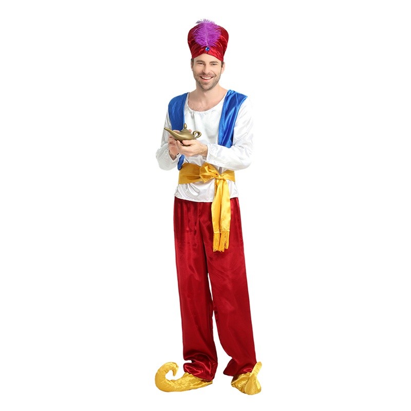 Versatile Have Disney Movie Aladdin Costume Kids Boy Arabian Prince Cosplay Clothes Boys Men Lamp Accessories - Image 2