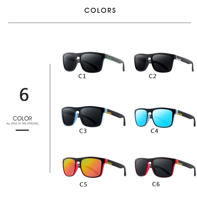 Men Fashion HD Retro Polarized Dazzling Color Film Sunglasses / Imitation Wood Grain Dustproof Sun Protection Outdoor Ri