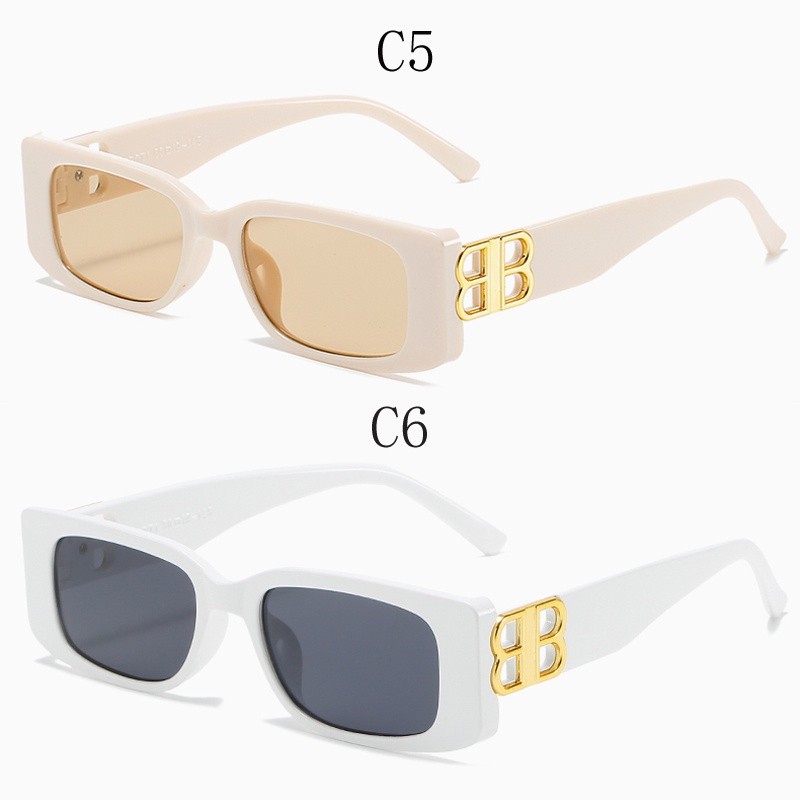 Reliable Multi New Women Sunglasses Vintage Square Designer B Logo Female Eyeglass Small Rectangle Glasses UV400 Must... - Image 4