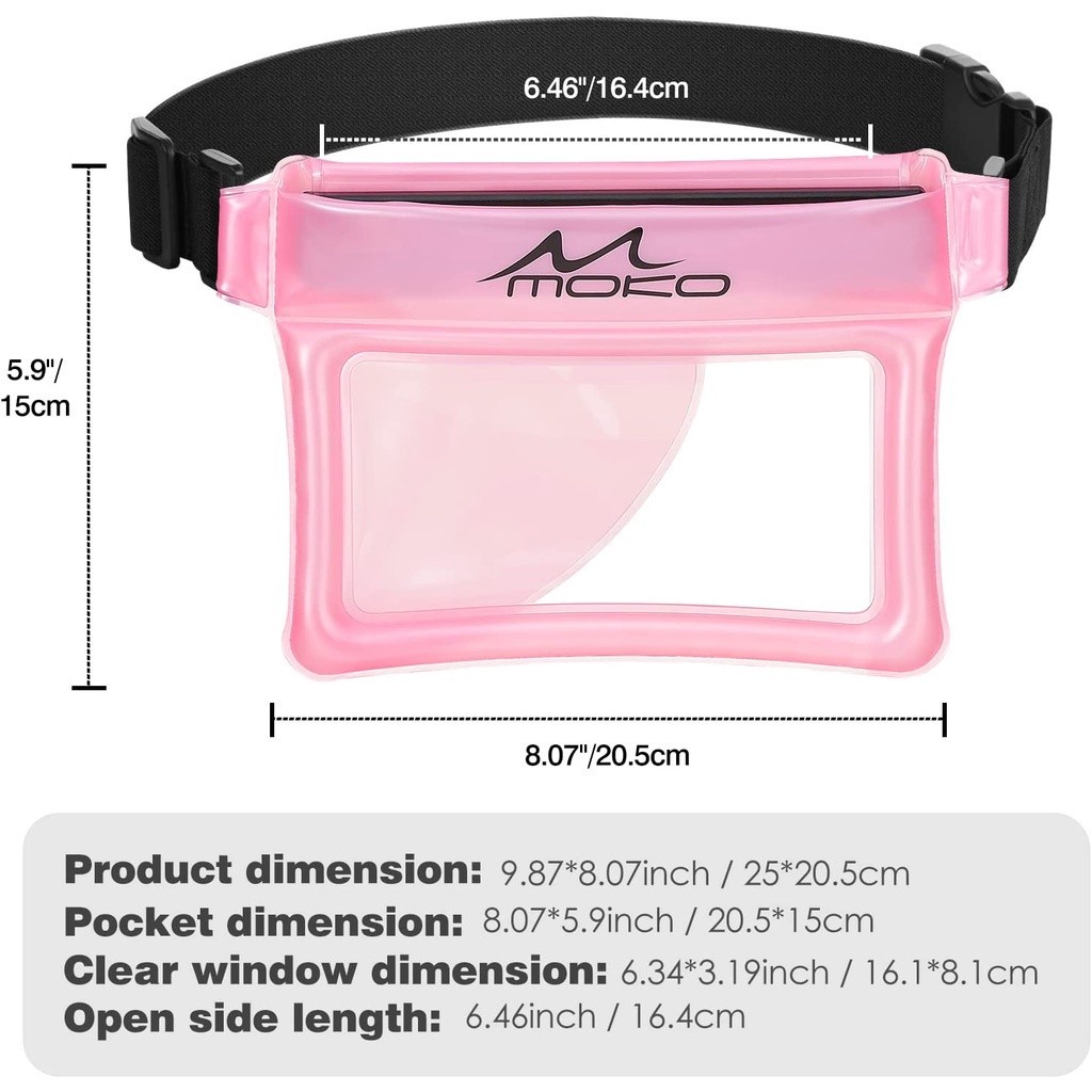 Daily Travel MoKo Waterproof Phone Pouch Fanny Pack Floating Dry Bag Swimming Kayaking Snorkeling Compatible iPhone 1... - Image 4