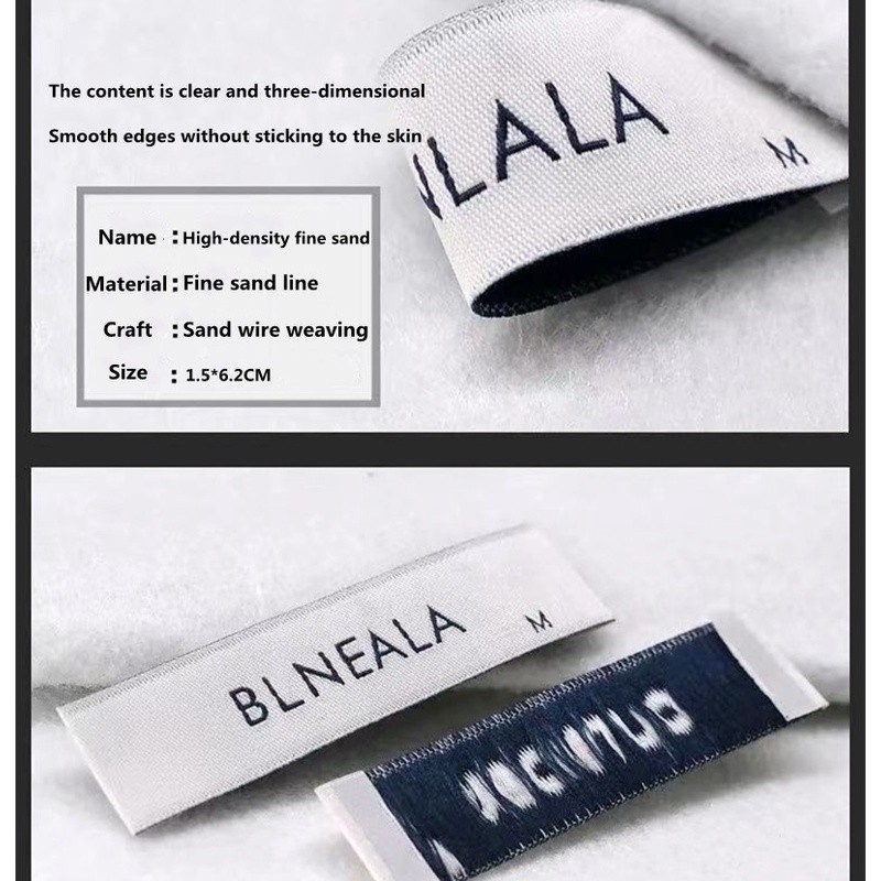Quality Purpose Clothing Label Customized Fabric Sewing Labels Garment Logo Woven Personalized Name Clothes Tag Durab... - Image 5